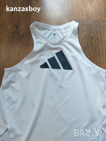 adidas 3 Bar Logo Tank Top - страхотен дамски потник КАТО НОВ М, снимка 4 - Потници - 46876234