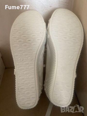  Летни обувки на платформа бели , снимка 2 - Дамски елегантни обувки - 45513326
