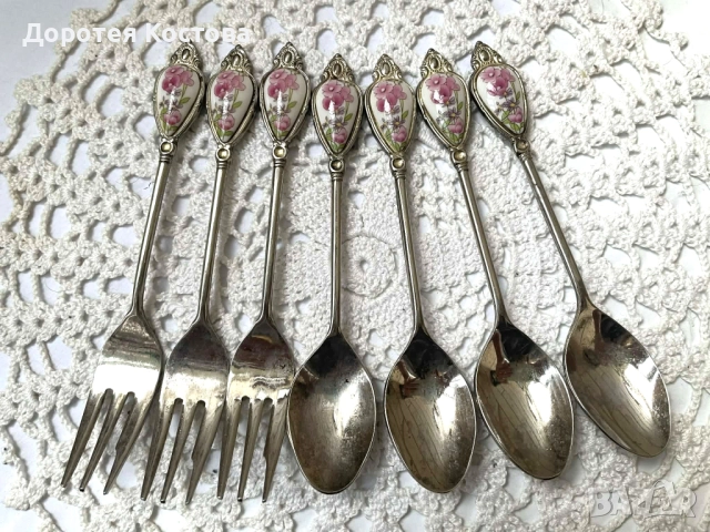 Красиви десертни прибори от Япония с порцелан