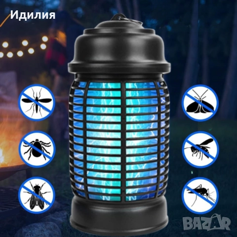 Електрически уред против комари и насекоми Bug Zapper QH50A-20W – 20W, обхват 80м, снимка 4 - Други - 51995286