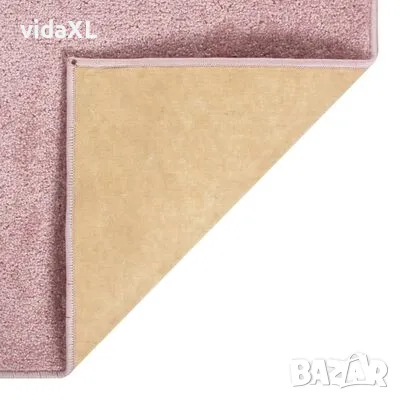 vidaXL Килим с къс косъм, 80x150 см, розов（SKU:340361）, снимка 4 - Килими - 49316093