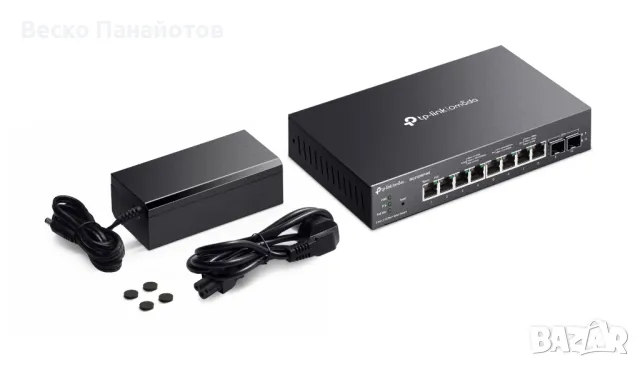 TP-Link Omada Smart Switch, 8-портов 2.5GBASE-T PoE+, 2-портов 10G SFP+, 160W P, снимка 4 - Друга електроника - 50031862