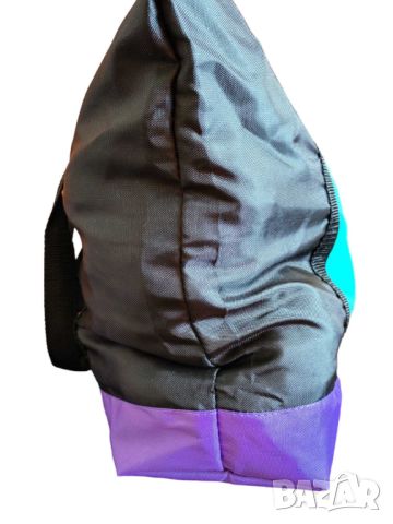 Дамска чанта тип пазарска с цип, Многоцветна, 52х35х13 см, снимка 3 - Чанти - 45707753