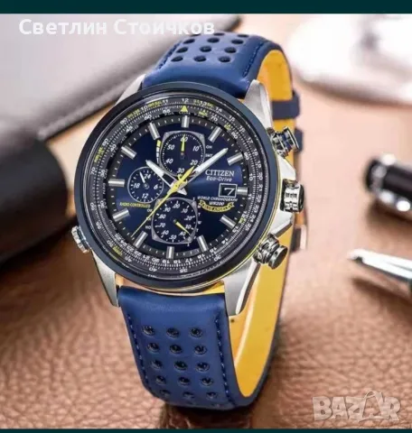 Мъжки ръчен  часовник Citizen Blue, снимка 2 - Мъжки - 47141087