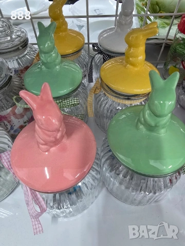 стъклени бурканчета , снимка 2 - Аксесоари за кухня - 54193846