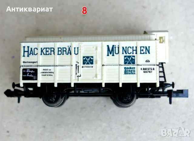 Товарни и пътнически вагони N (1:160) - от 5 до 8, снимка 17 - Колекции - 49361870