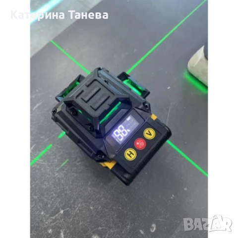 Самонивелиращ Лазерен Нивелир 4D с 16 Линии, Зелен Лазер, Тринога и Куфар, снимка 6 - Куфари с инструменти - 51556828