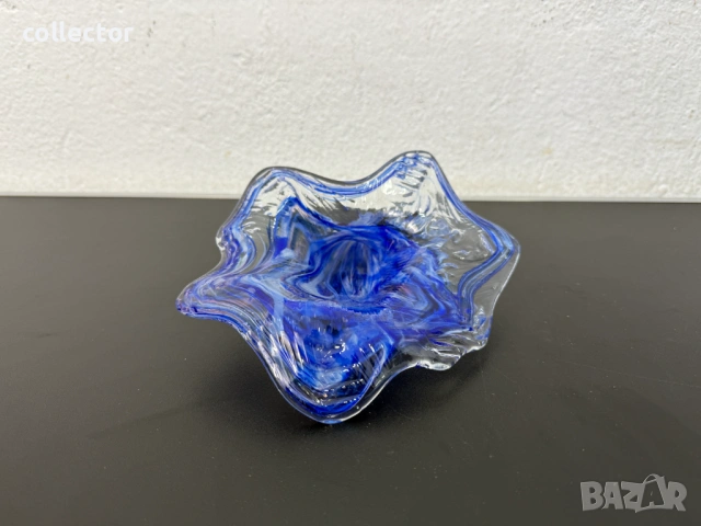 Артистична стъклена купа / съд / рог. №7840, снимка 6 - Колекции - 53094809