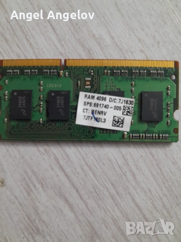 4 Gb So-Dimm DDRL3 Micron PC3L-12800S, снимка 2 - RAM памет - 53591554