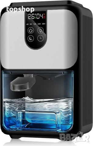 Нов малък влагоуловител SnowCatTech Влагоабсорбатор за дома, електрически влагоабсорбатор 1800 мл...