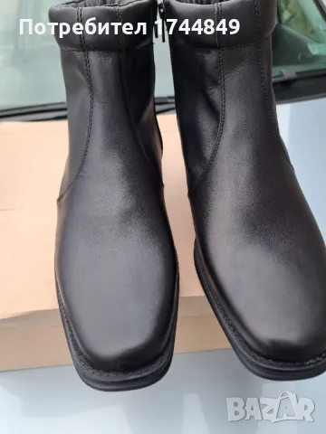 Черни боти естествена кожа, снимка 7 - Мъжки боти - 48224558
