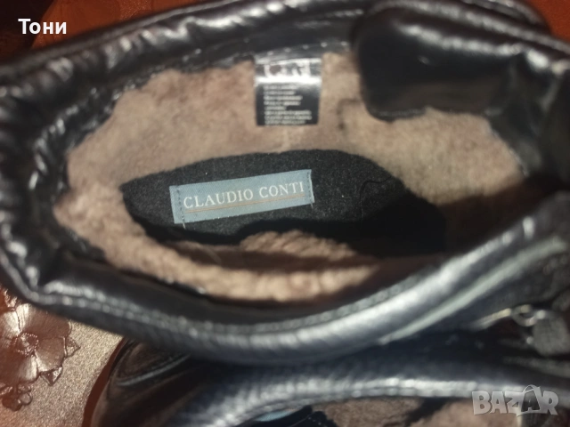 CLAUDIO CONTI Оригинал Нови Италиански Мъжки Боти Изцяло от Естествена Кожа 45, снимка 13 - Мъжки боти - 53624820