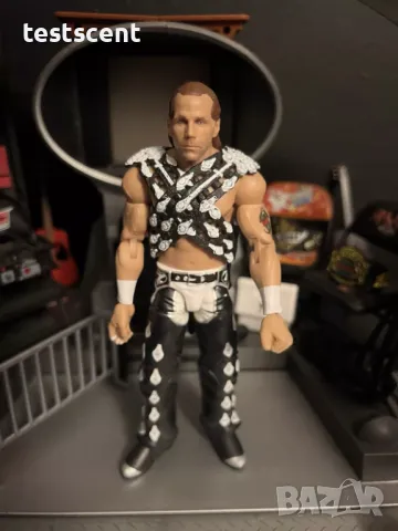 Екшън фигура WWE Shawn Michaels HBK Elite Classic Exclusive Mattel WWF Шон Майкълс, снимка 6 - Фигурки - 49419598