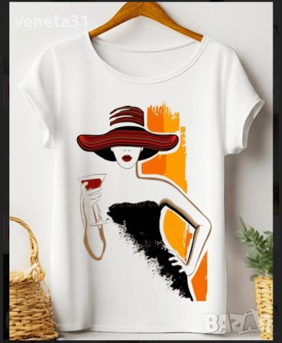 Дамски Art блузи с къс ръкав, снимка 12 - Тениски - 45625326