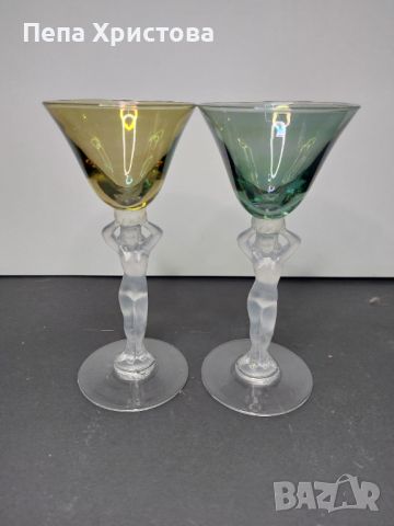 6 броя чаши за аперитив от висококачествен френски кристал Bayel., снимка 9 - Чаши - 45687097