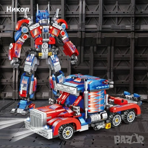 Конструктор Трансформърс OPTIMUS PRIME- робот или камион, 2 в 1,  560 части, снимка 4 - Конструктори - 53414370