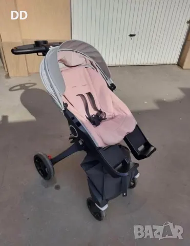 Stroller Stokke Xplory V6 Limit Edition Colour Melange Pink, снимка 7 - Детски колички - 49506286