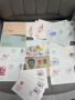 Стари пощенски пликове с марки на тях, снимка 1 - Филателия - 45746874