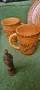Рисувани дървени буренца, дървени чаши и шишета, снимка 3