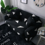 Еластичен калъф за диван "Мечта", черно и бяло, снимка 5