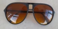 дизайнерски слънчеви очила тип авиатор „AMBER VISION“ от 90-те години, снимка 4