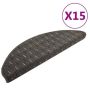vidaXL Постелки за стъпала, 15 бр, антрацит, 65x21x4 см（SKU:149883