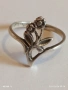 Сребърен Арт пръстен във флорален стил Бел Епок артистичен 53030, снимка 6