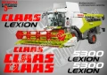 CLAAS Lexion 6600 стикери надписи, снимка 14