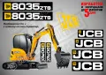 JCB 8045zts стикери надписи, снимка 3