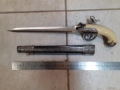Красив кремъчен пистолет- нож,пищов,оръжие, снимка 2