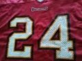 Маркова тениска амер.футбол Cadillac Williams # 24 NFL Tampa Bay Buccaneers Reebok размер L, снимка 3