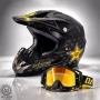 Кросова каска ROCKSTAR, Full Face, DOT Сертификат, Размер: S; M;, снимка 1