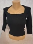 Еластична черна Блузка, снимка 1