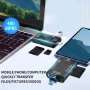 OTG 6 в 1 четец на карти с памет USB 3.0 Type-C Micro-USB, снимка 8