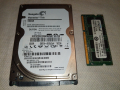 Хард диск Seagate 500GB и Рам памет 4GB CRUCIAL за Лаптоп, снимка 1 - Части за лаптопи - 45012261