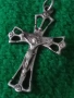 СТАРО СРЕБЪРНО РАЗПЯТИЕ КРЪСТ КРЪСТЧЕ СРЕБРО ВИСОКА ПРОБА РЪЧНА ХУДОЖЕСТВЕНА АЖУРНА ИЗРАБОТКА 72391, снимка 13