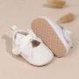 Бебешки бели обувки с панделка, снимка 4