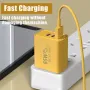 Бързо зарядно устройство 65W, 3 порта - 2x USB-C PD и 1x USB-A, снимка 1