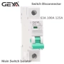 Главен прекъсвач GEYA GYH8 – 100A / 125A, 1P еднополюсен Switch Discon, снимка 2