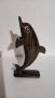 Винтидж дървена статуетка фигура на делфин, снимка 1 - Статуетки - 45846233