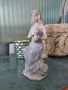 порцеланова статуетка на жена с арфа от Италия , снимка 2