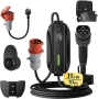 11kW 2-в-1 мобилна зарядна станция dé, Type 2, 10м, CEE 16A + шуко, снимка 1