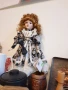 Колекционерска Puppenstube порцеланова кукла , снимка 6