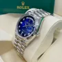 Rolex Day Date President Silver Blue 36 mm , снимка 4