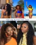 Нова Полуперука естествена коса Kinky Curly 14 инча за жени прическа , снимка 5