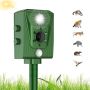 Нов Градински Репелент с Ултразвук и Светлина За защита от Животни двор градина