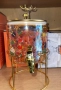 Стъклен диспенсър за напитки 2.6 L с коледен дизайн и златиста стойка, снимка 3