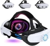 Нова Комфортна регулируема лента за Meta Quest 3S 3 2 VR игри геймъри, снимка 1
