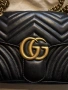Оригинална Gucci GG Marmont – Черна естествена кожа, снимка 2