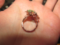 сребърен пръстен зелен кианит с размери 10x7 и тотално тегло 6.5гр, снимка 6